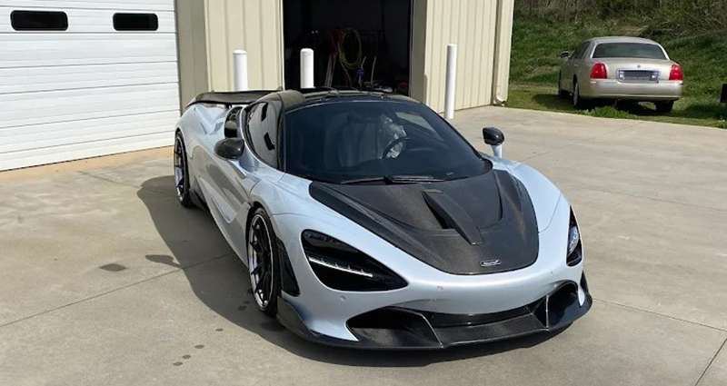 Grey McLaren after paint work